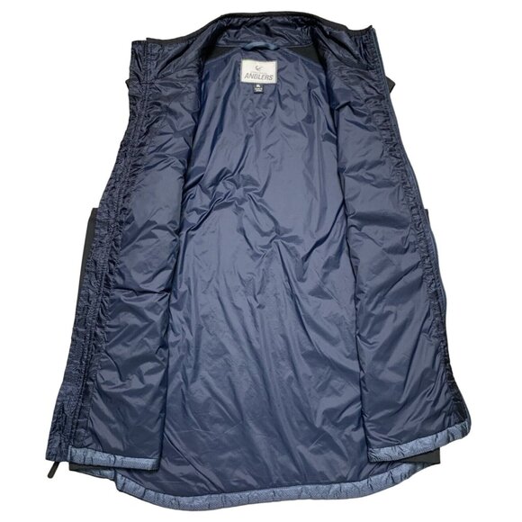 Legendary Anglers Mens XL Topwater Navy Blue Quilted Puffer Vest Zipper Pockets - Picture 3 of 13